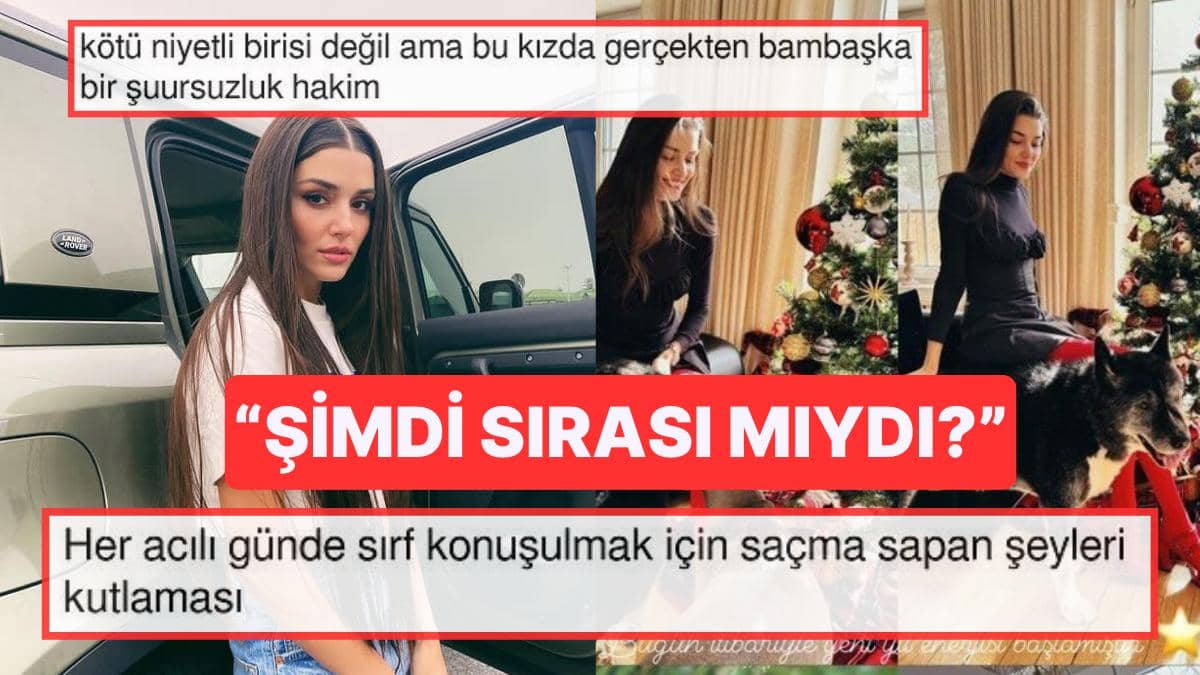 Hande Erçel’in ‘Sev Yaşa Şükret’ Açıklamalı Yeni Yıl Paylaşımı Tepkilerin Odağında