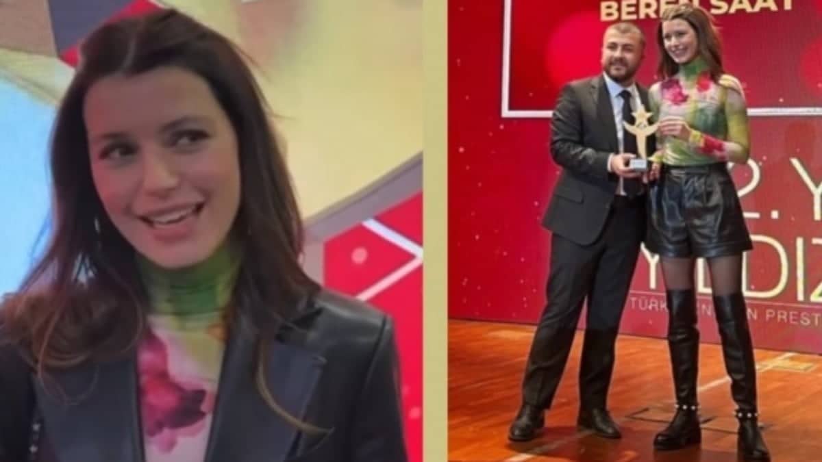 Beren Saat, ödül törenine damga vuran stilini konuşturdu!