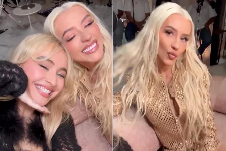 Christina Aguilera ve Sabrina Carpenter güldürdü